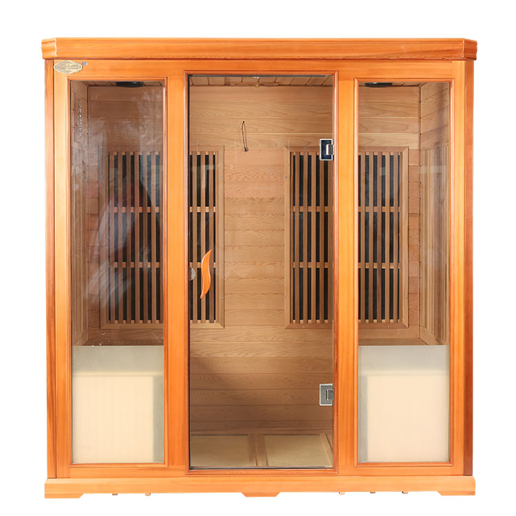 How long does it take for the sauna room to reach the desired temperature?