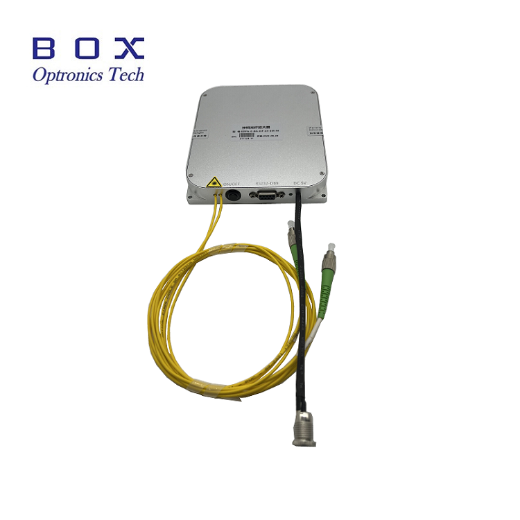 What does a fiber amplifier do?